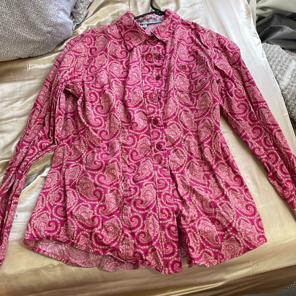 Pink cinch long sleeve